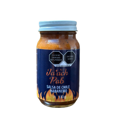 Salsa tamulada de chile habanero rojo 110 gramos